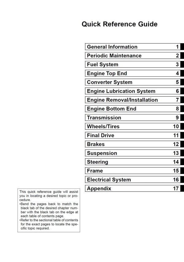 Kawasaki 2015 Mule 610 XC 4x4 SE Service Manual - Image 4