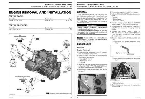 Ski-Doo 2016 Grand Touring SE 1200 Service Manual - Image 2