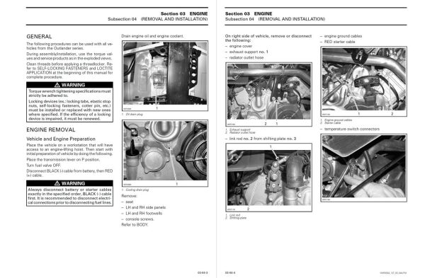 Bombardier 2005 Outlander 400 Service Manual - Image 2