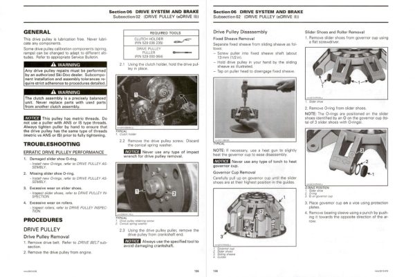 Ski-Doo 2015 REV-XP 600 Carb Snowmobile Service Manual - Image 2