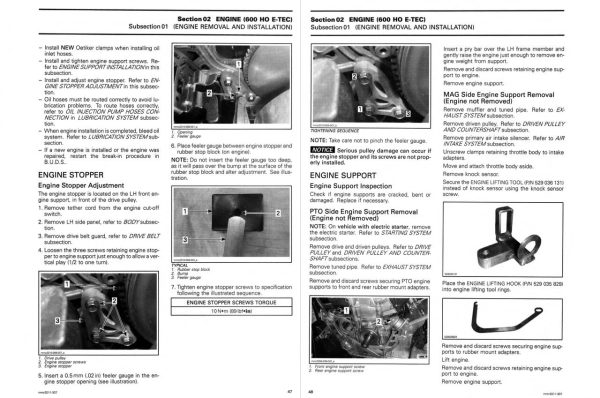 Ski-Doo 2014 Tundra Xtreme 600 HO E-TEC Service Manual - Image 2