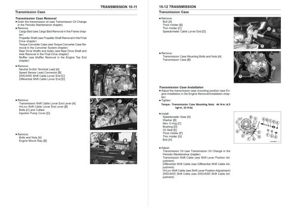 Kawasaki 2009 Mule 4010 Trans Diesel 4x4 Service Manual - Image 2