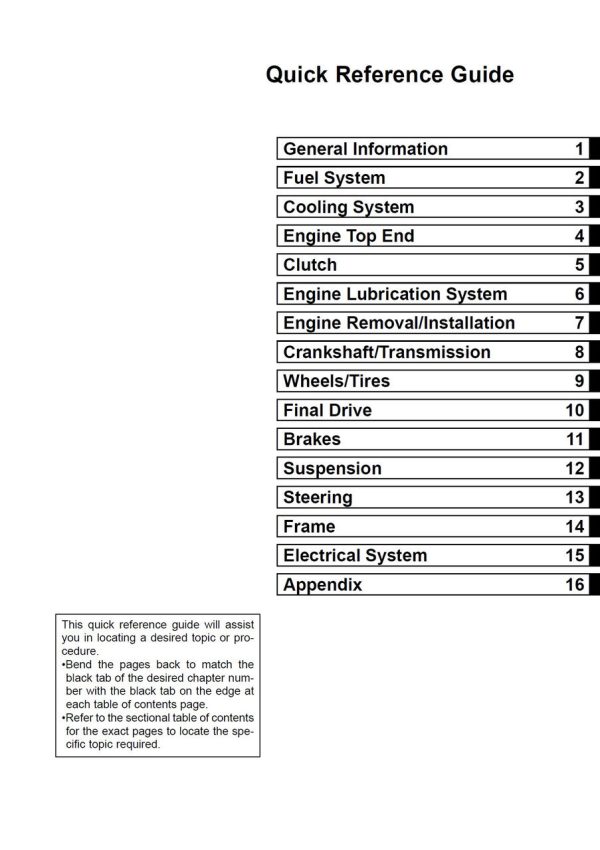 Kawasaki 2003 Vulcan 500 LTD Service Manual - Image 4