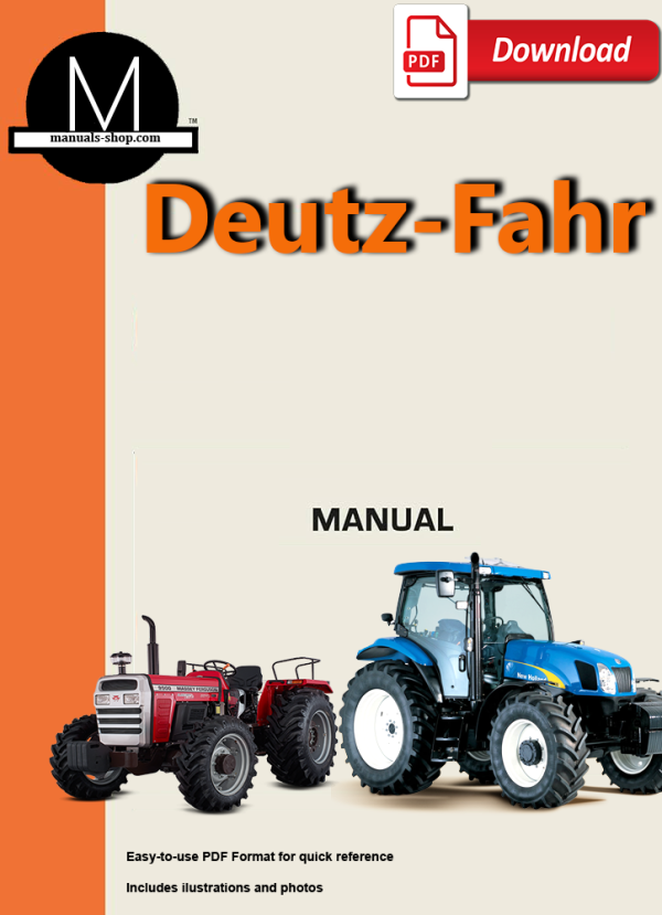 Deutz Fahr Agrotron K90 K100 K110 K120 Profiline Tractor Service Repair Workshop Manual