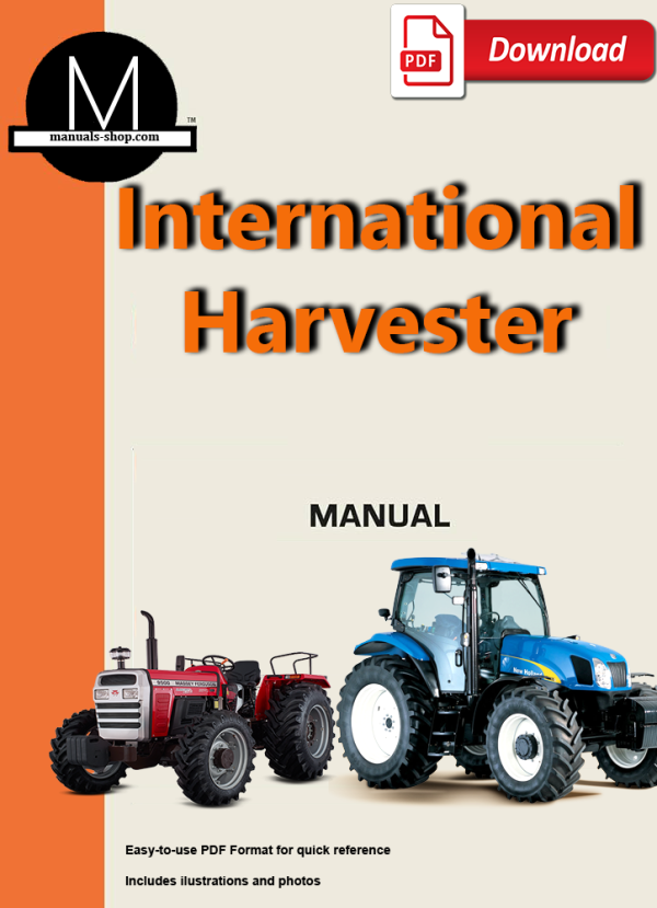 Blue Ribbon IH B275 Tractor Differential Service Manual GSS1240 -