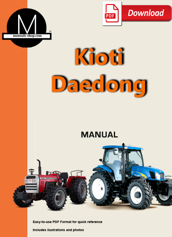 KIOTI DAEDONG DK65 Tractor Workshop Repair Service Manual