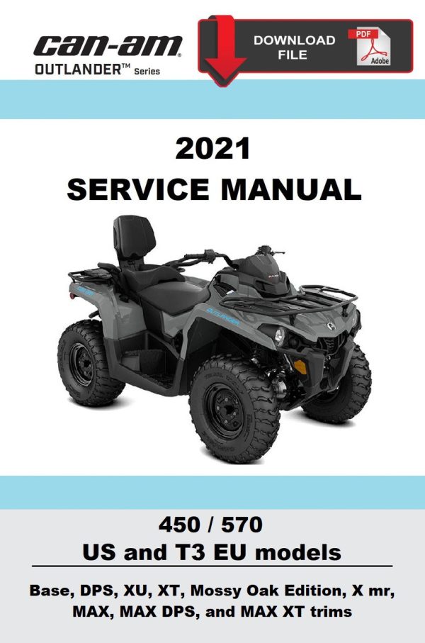 Can-Am 2021 Outlander XU 450 Service Manual