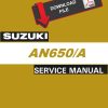 Suzuki 2006 Burgman 650 AN650 Service Manual