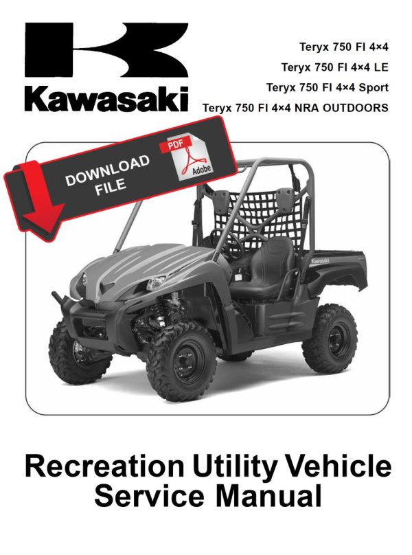 Kawasaki 2009 Teryx 750 FI 4x4 Sport Service Manual