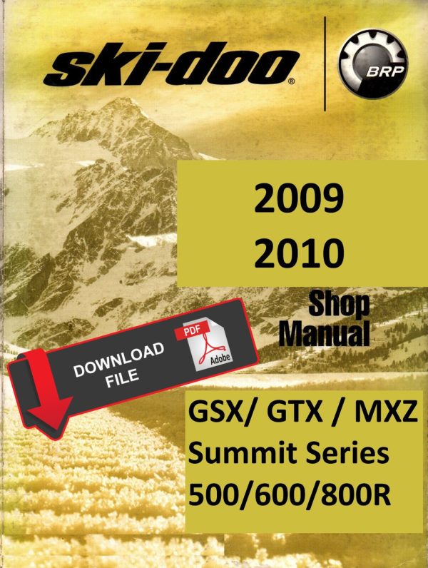 Ski-Doo 2010 GSX Sport 500SS Service Manual