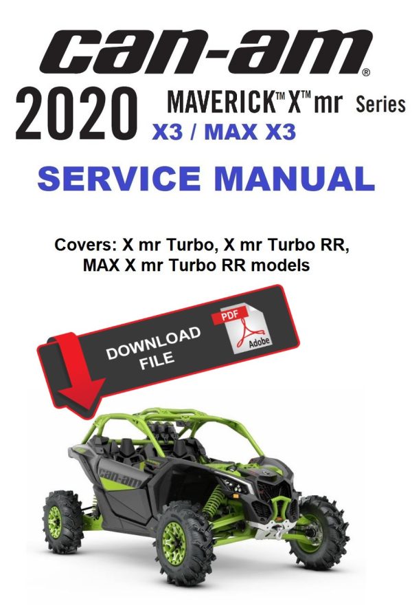 Can-Am 2020 Maverick X3 MAX X mr Turbo RR Service Manual