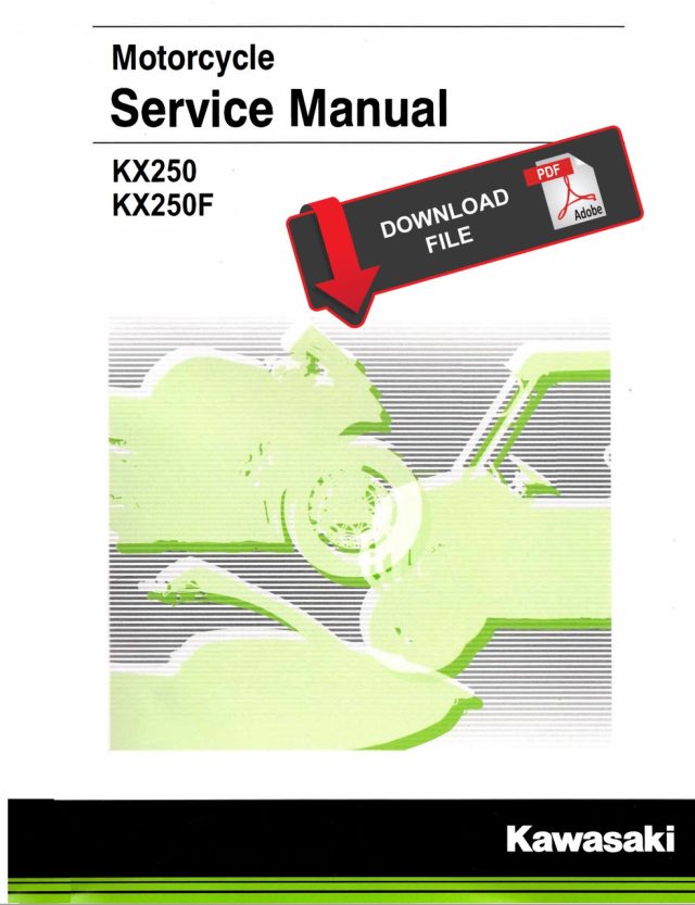 Kawasaki 2017 KX252A Service Manual