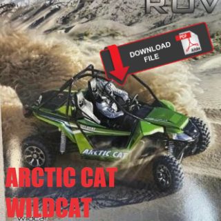 Arctic Cat 2012 Wildcat Service Manual