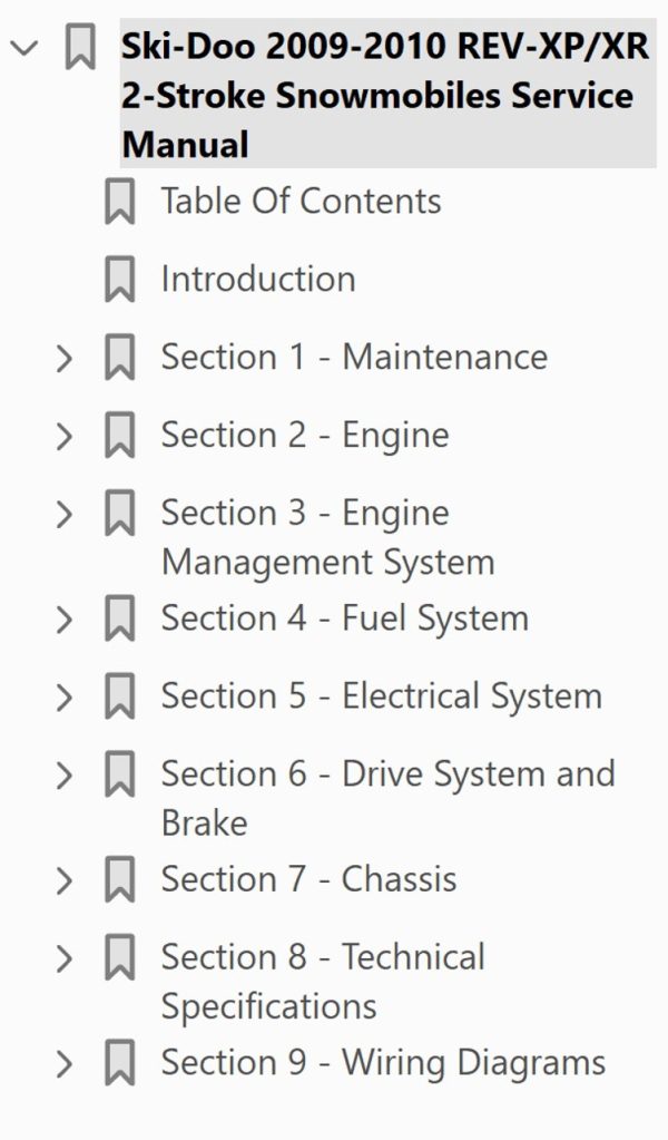 Ski-Doo 2010 MX Z Renegade 600 HO E-TEC Service Manual - Image 4