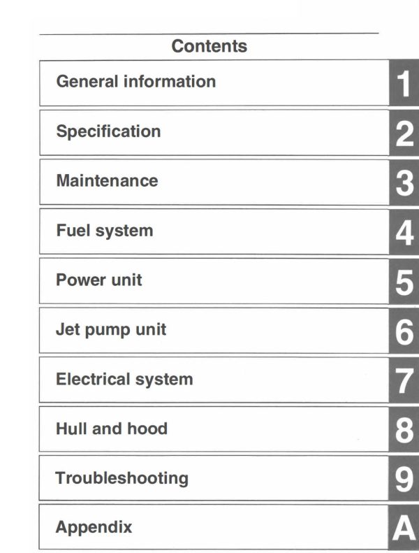 Yamaha 2023 Waverunner FX Cruiser SVHO Service Manual - Image 4