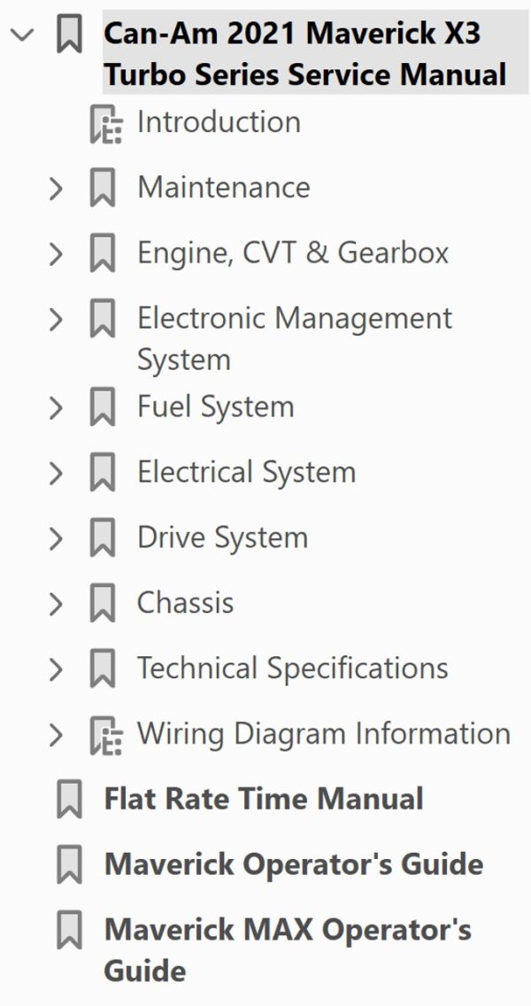 Can-Am 2021 Maverick X3 MAX X mr Turbo Service Manual - Image 4