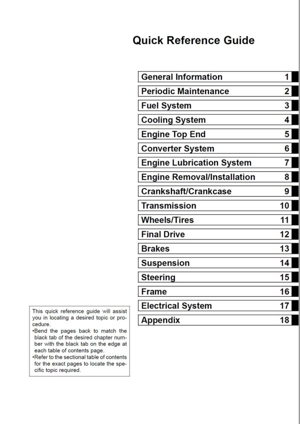 Kawasaki 2008 Mule 3010 Trans 4x4 Diesel Service Manual - Image 4