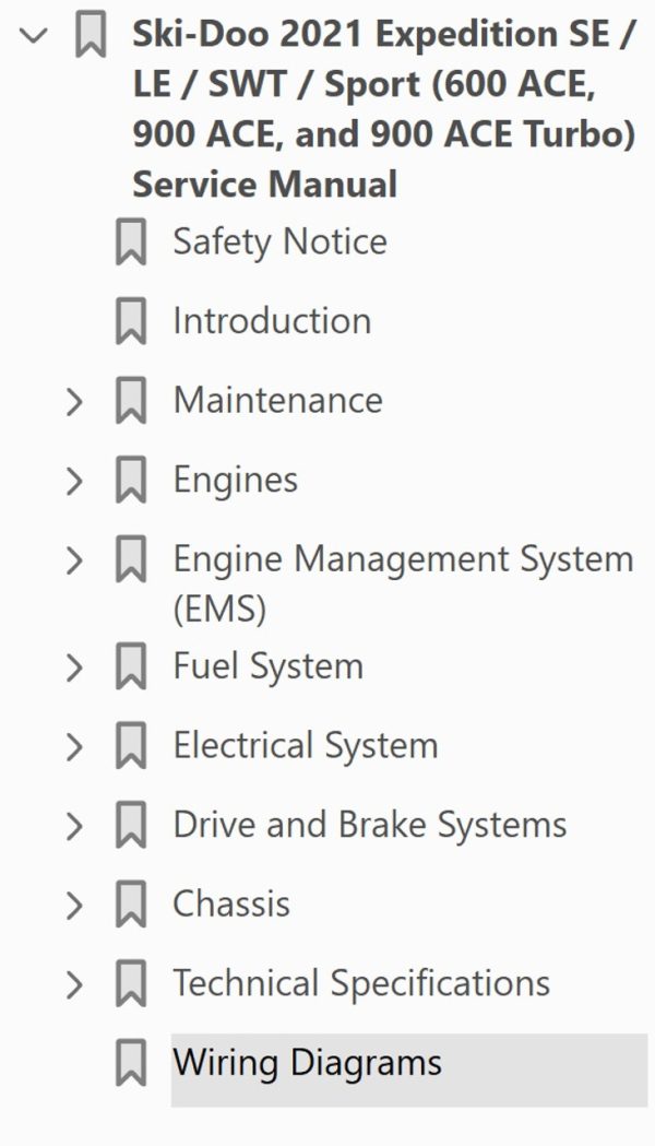 Ski-Doo 2021 Expedition SE 900 ACE Turbo Service Manual - Image 4