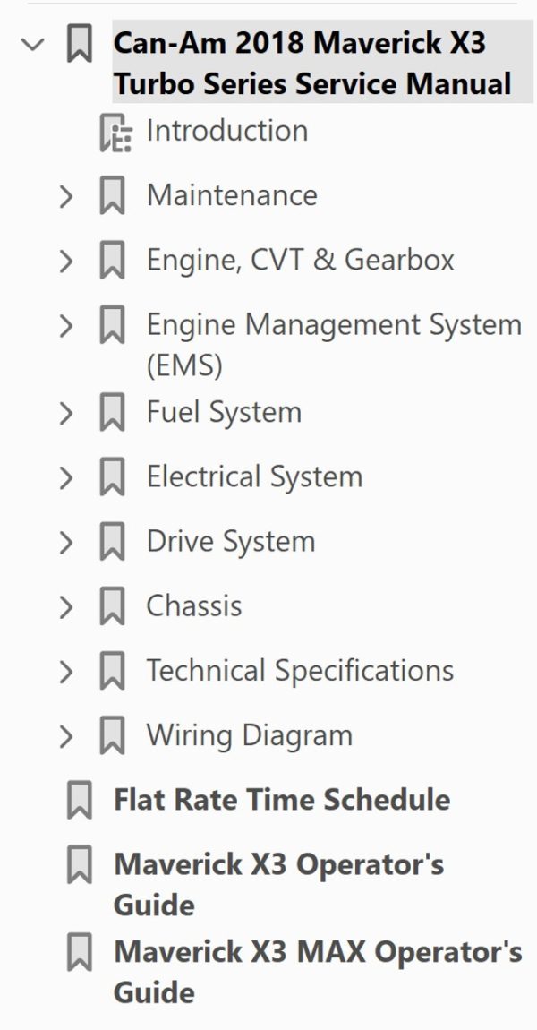 Can-Am 2018 Maverick X3 Service Manual - Image 4