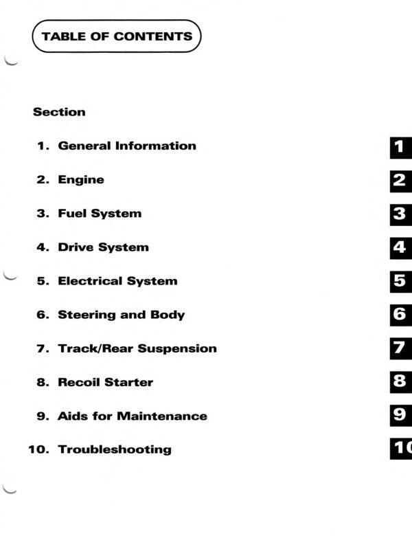 Arctic Cat 1997 EXT 600 Service Manual - Image 4
