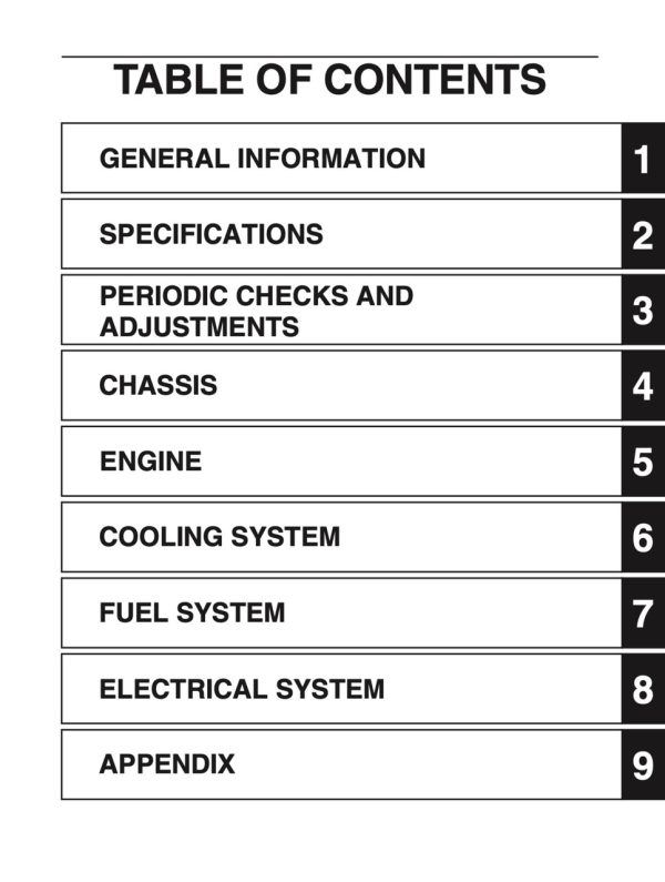 Yamaha 2018 MT-07 Service Manual - Image 4