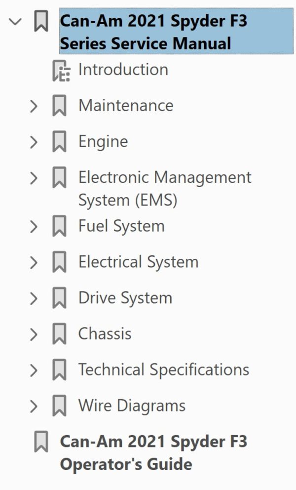 Can-Am 2021 Spyder F3 Service Manual - Image 4