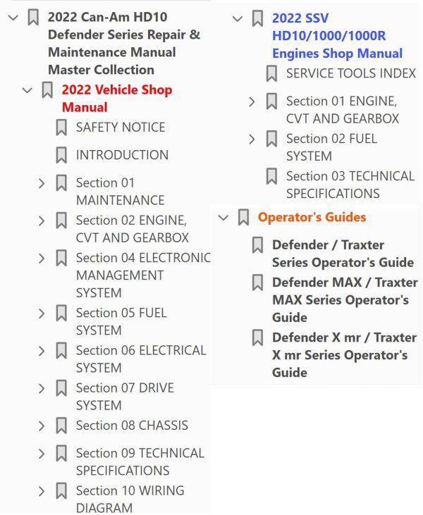 Can-Am 2022 Traxter X mr HD10 Service Manual - Image 4