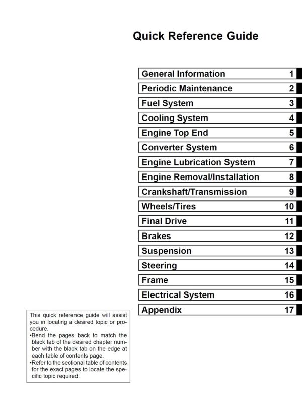 Kawasaki 2008 Teryx 750 4x4 NRA Outdoors Service Manual - Image 4