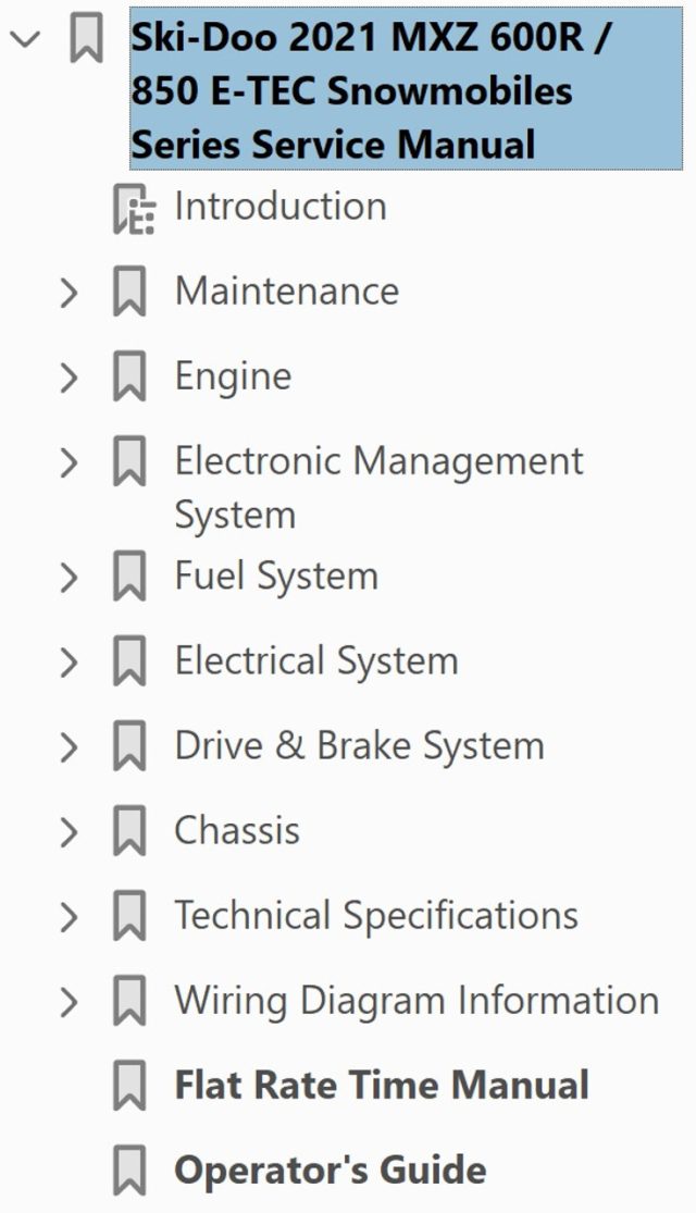 Ski-Doo 2021 MXZ X 850 E-TEC Service Manual - Image 4