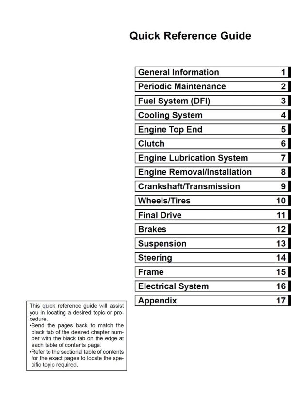 Kawasaki 2011 ZZR1400 Service Manual - Image 4