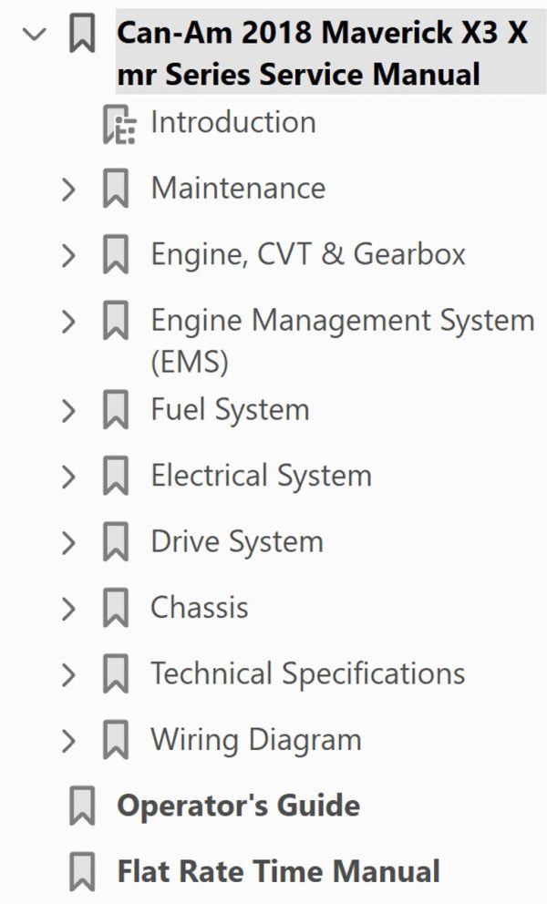 Can-Am 2018 Maverick X3 X mr Turbo R Service Manual - Image 4