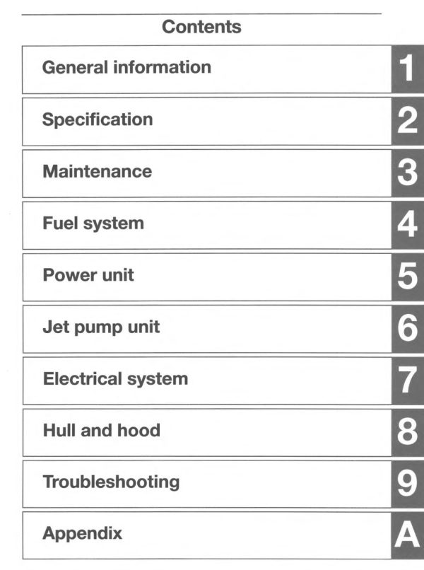 Yamaha 2024 Waverunner FX HO Service Manual - Image 4
