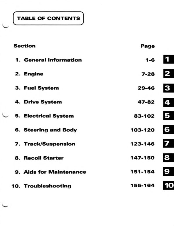 Arctic Cat 1995 Z 440 Snowmobile Service Manual - Image 4