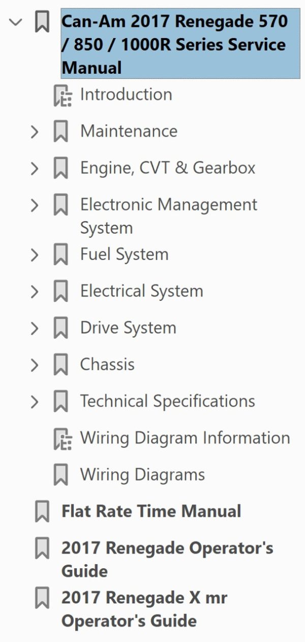 Can-Am 2017 Renegade 1000R Service Manual - Image 4