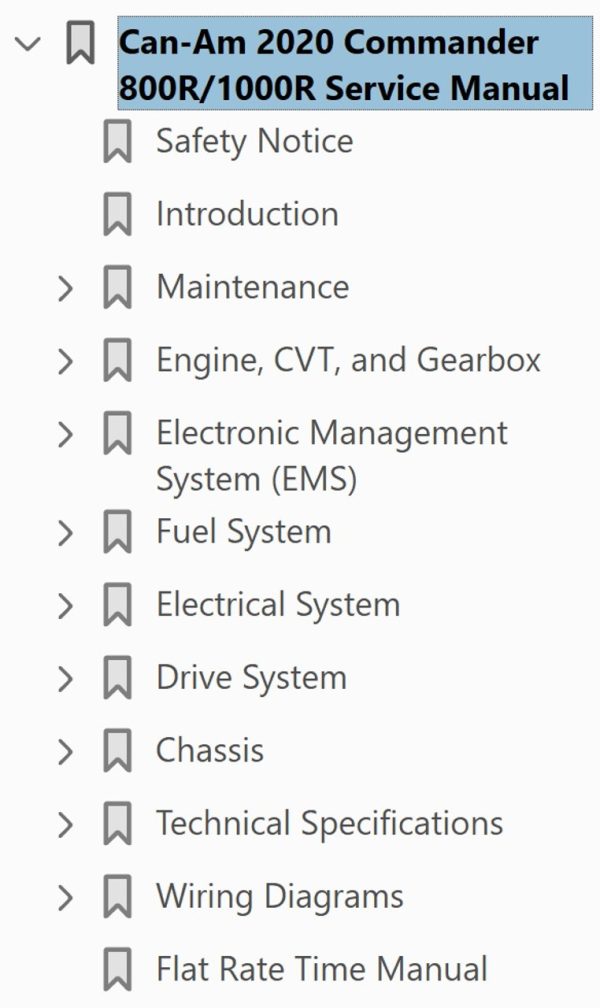 Can-Am 2020 Commander DPS 1000R Service Manual - Image 4