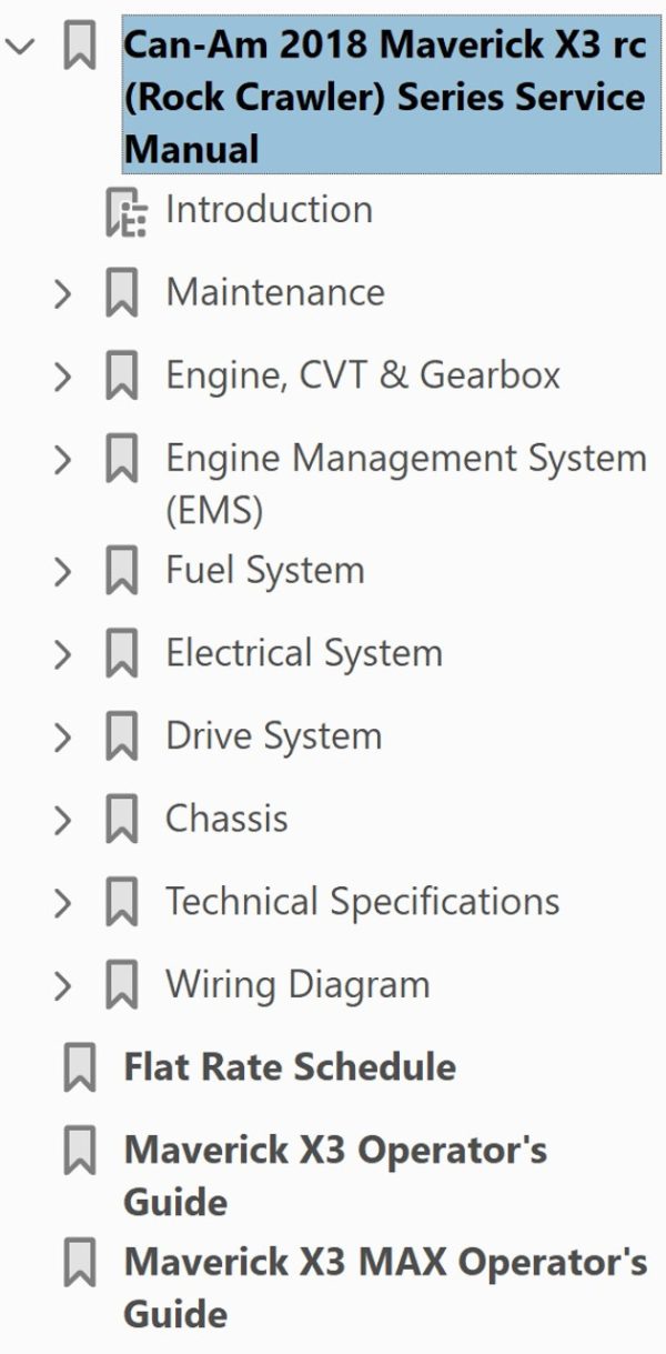 Can-Am 2018 Maverick X3 X rc Turbo Service Manual - Image 4