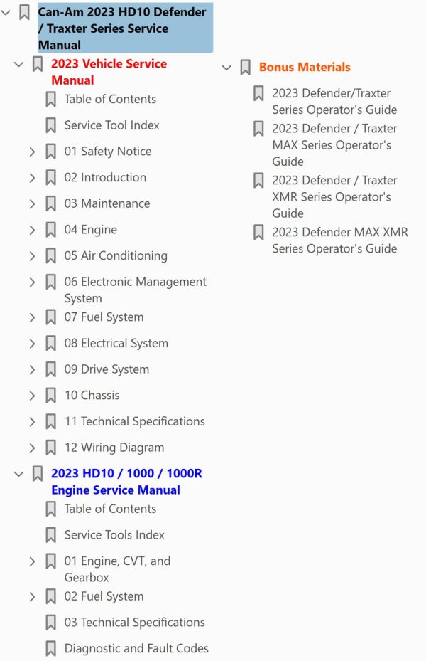 Can-Am 2023 Defender HD10 Service Manual - Image 4