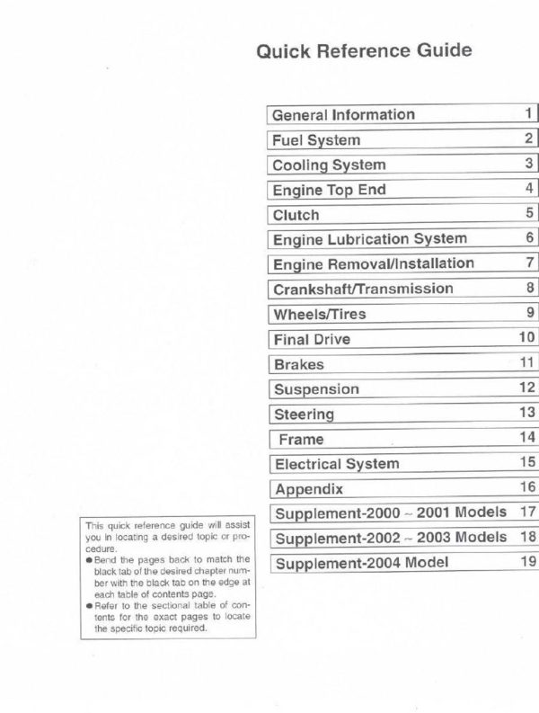 Kawasaki 2002 Vulcan 800 Classic Service Manual - Image 4