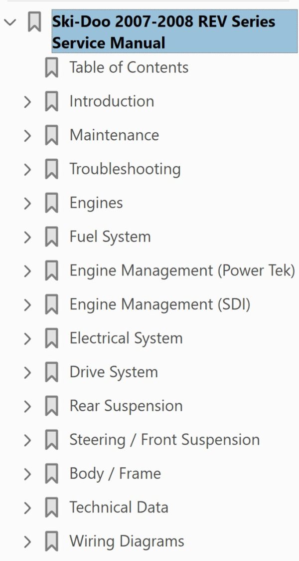 Ski-Doo 2007 MX Z Trail 600 Service Manual - Image 4
