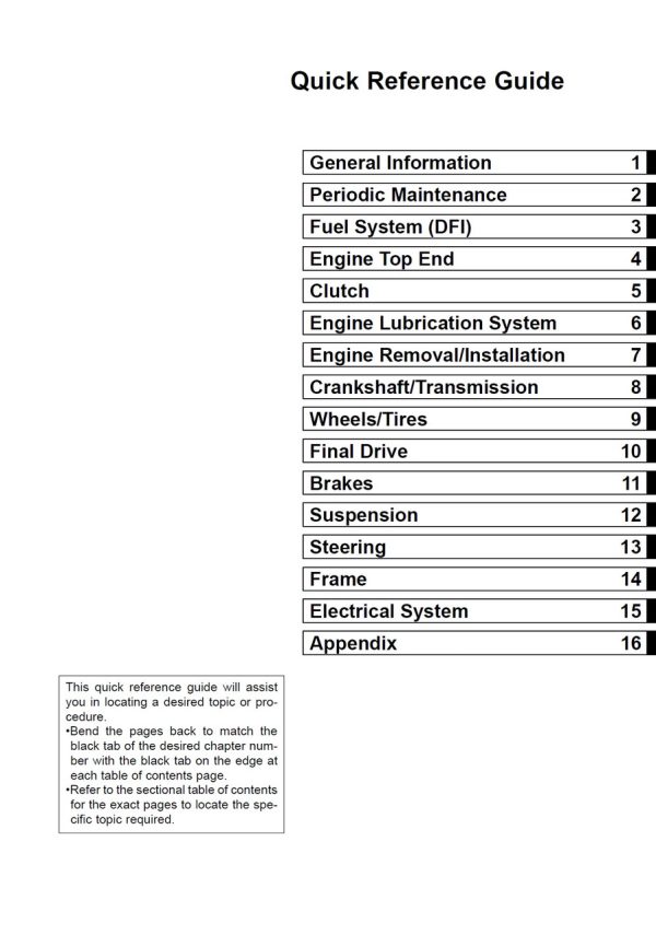 Kawasaki 2014 W800 Service Manual - Image 4