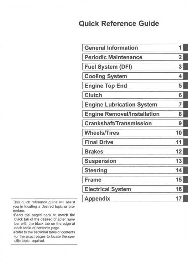 Kawasaki 2015 KX250 Service Manual - Image 4