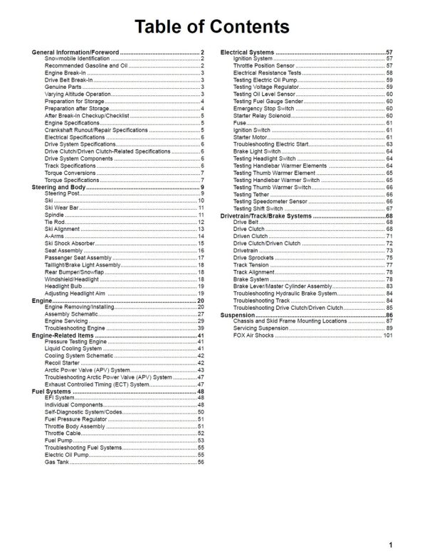 Arctic Cat 2023 Blast ZR 4000 Service Manual - Image 4
