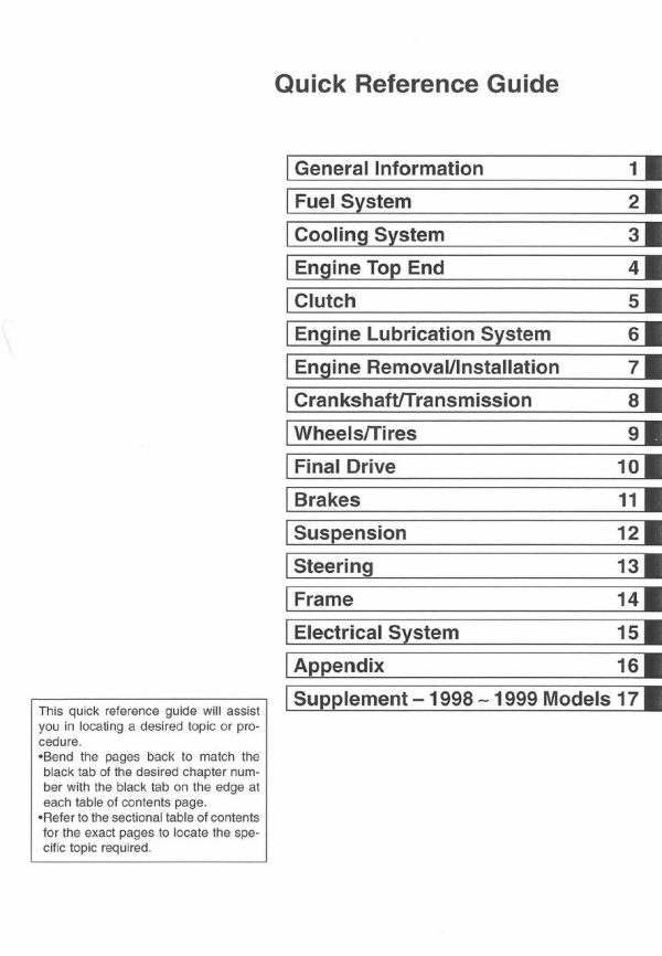 Kawasaki 1994 Bayou 400 Service Manual - Image 4