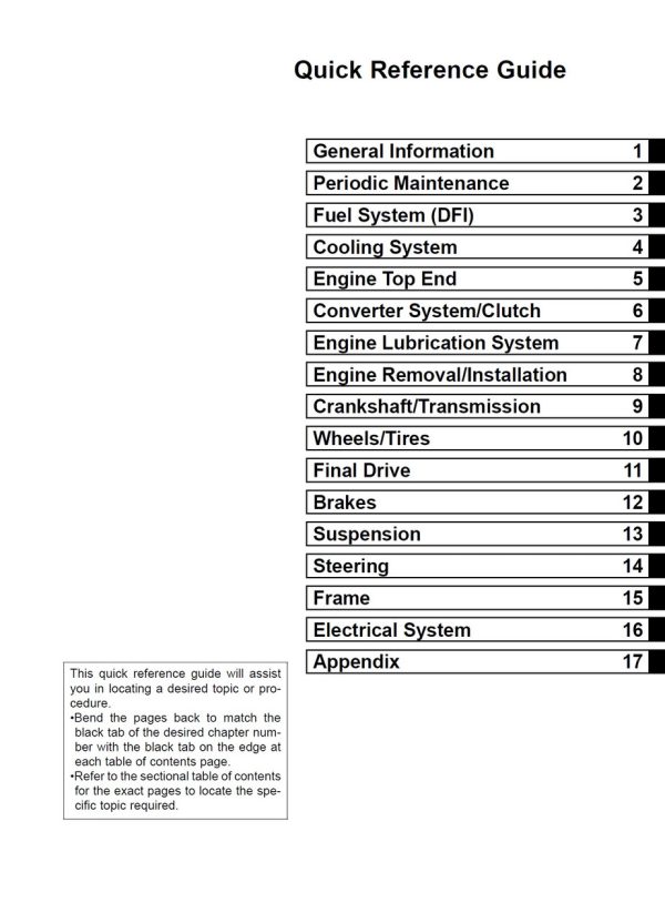 Kawasaki 2014 Teryx Service Manual - Image 4