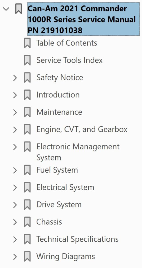 Can-Am 2021 Commander MAX DPS 1000R Service Manual - Image 4