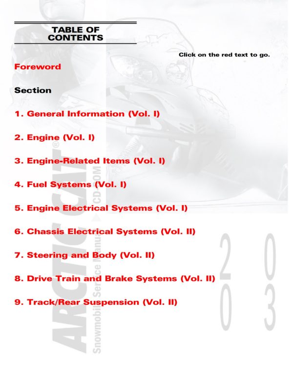 Arctic Cat 2003 Z 570 ESR Service Manual - Image 4