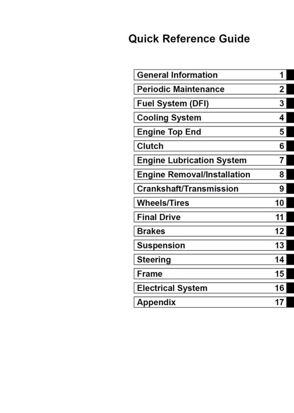 Kawasaki 2013 KX250F Service Manual - Image 4