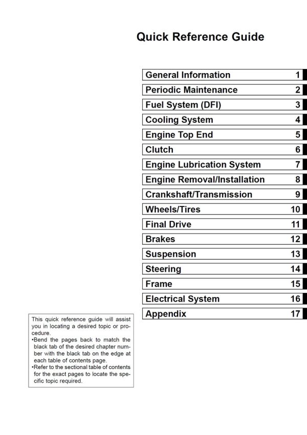 Kawasaki 2005 Ninja ZX-6R 636 Service Manual - Image 4