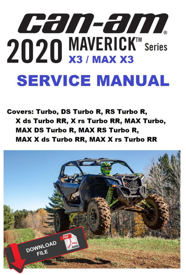 Can-Am 2020 Maverick X3 MAX X rs Turbo RR Service Manual