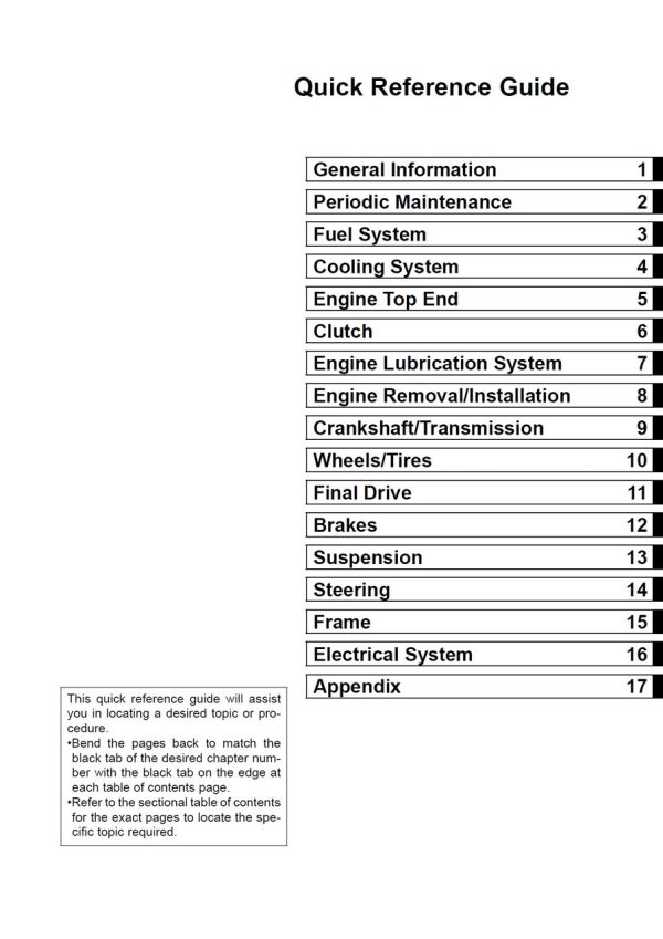 Kawasaki 2005 KLE500 Service Manual - Image 4